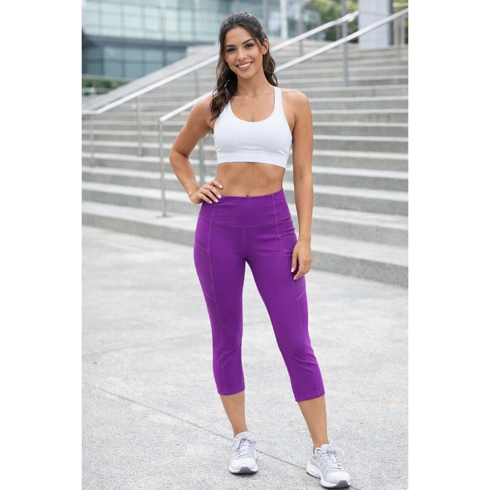 Lululemon Fast and Free High-Rise Crop 23" Moonlit Magenta, size 4